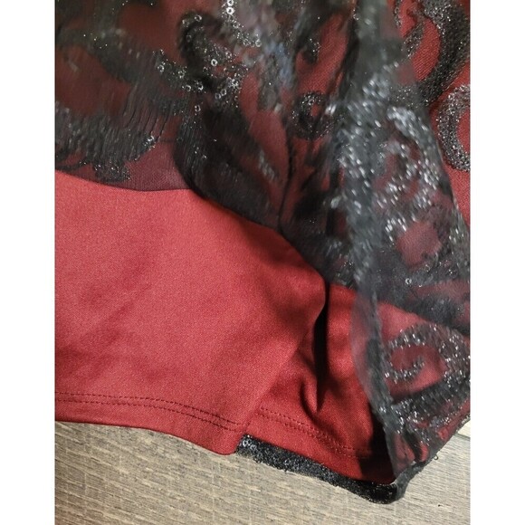 2 for $20  Altar'd State Red and Black Draco Halter Dress - Picture 4 of 7